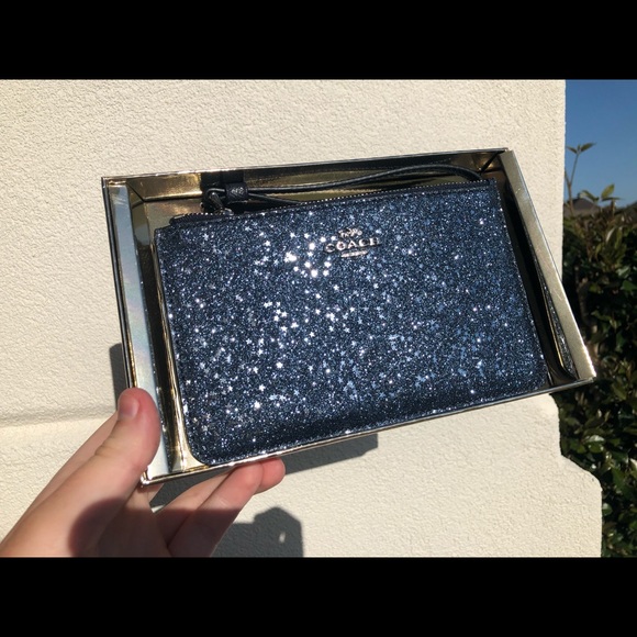Blue glitter Coach wallet - Picture 2 of 5